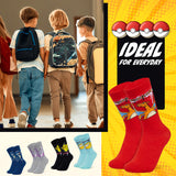 Pokemon Boys Calf Socks, Pikachu Soft Breathable Kids Socks Pack of 5