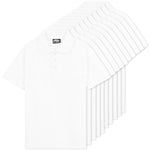 CityComfort White Polo Shirt Boys and Girls, Plain Short Sleeve T Shirt - 10 Pack - Get Trend