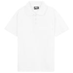 CityComfort White Polo Shirt Boys and Girls, Plain Short Sleeve T Shirt - Get Trend