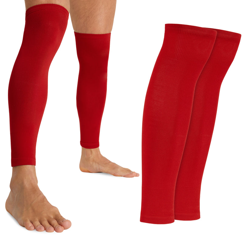 Football Sock Sleeves for Men and Teenagers - Leg Warmers Shin Guard Sleeves - Get Trend