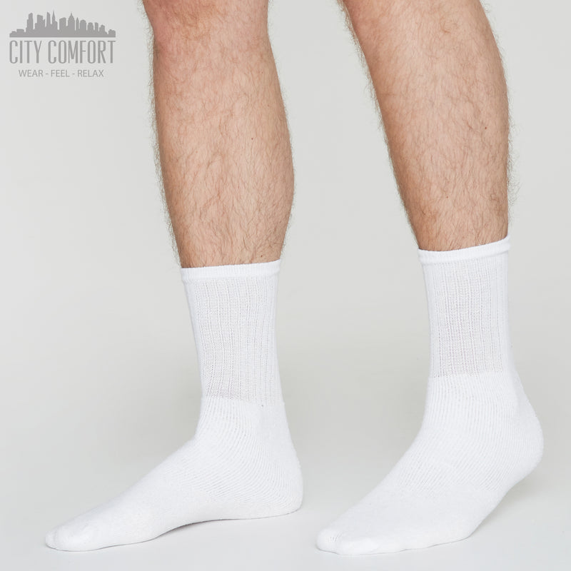 CityComfort Mens Socks - Pack of 12 Crew Socks for Men