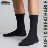 CityComfort Calf Socks for Men and Teenagers - Pack of 12 Soft Breathable Stretchy