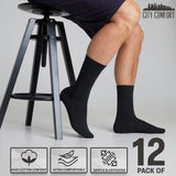 CityComfort Calf Socks for Men and Teenagers - Pack of 12 - Get Trend