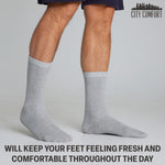 CityComfort Calf Socks for Men and Teenagers - Pack of 12 - Get Trend