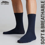 CityComfort Calf Socks for Men and Teenagers - Pack of 12 - Get Trend