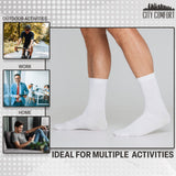 CityComfort Calf Socks for Men and Teenagers - Pack of 12 Soft Breathable Stretchy