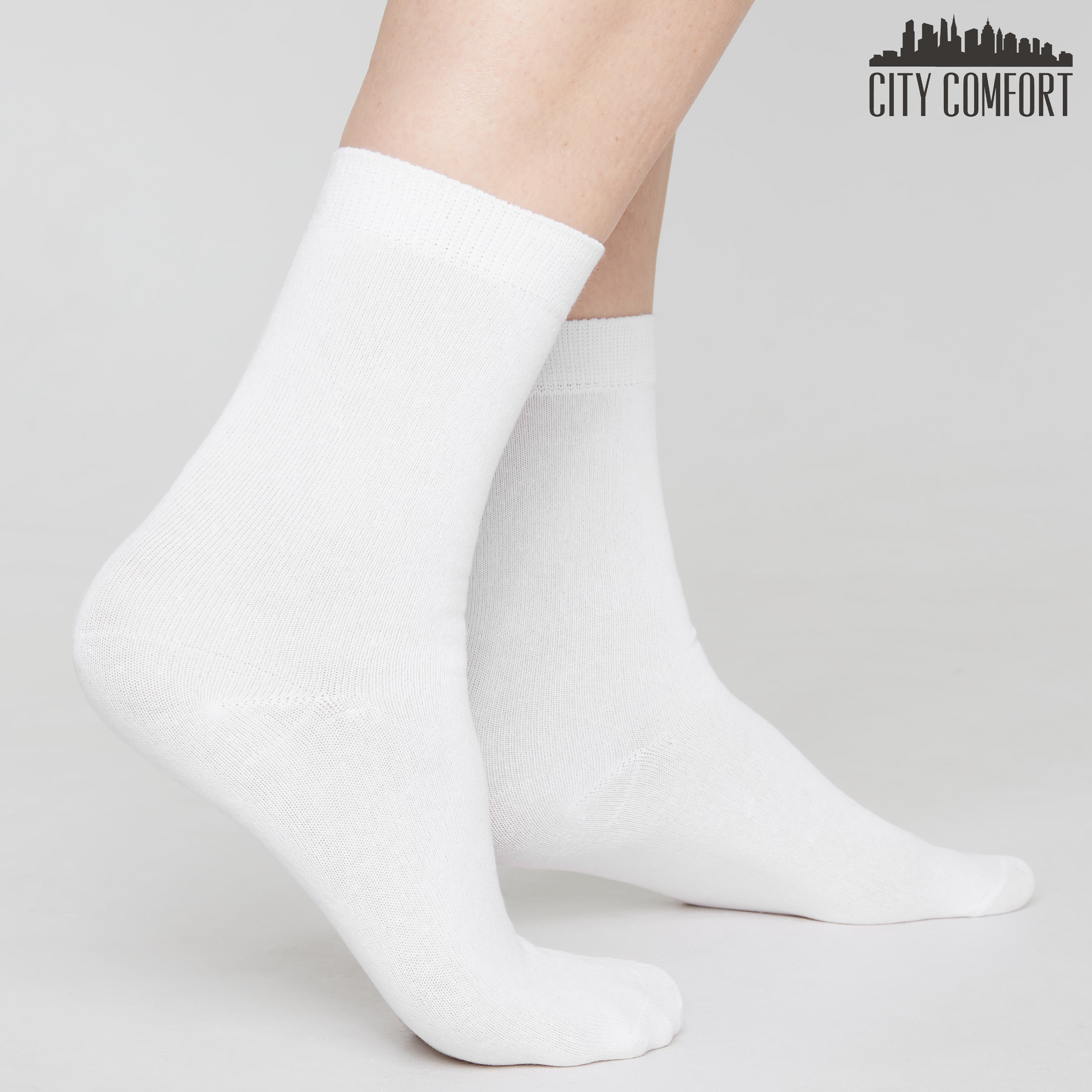 CityComfort Calf Socks for Women and Teenagers - Pack of 12 - Get Trend