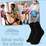 CityComfort Boys Calf Socks - Pack of 12 - Get Trend