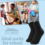 CityComfort Boys Calf Socks - Pack of 12 - Get Trend