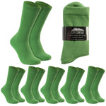 CityComfort Mens Calf Socks, Breathable Crew Socks Multipack - Pack of 6 - Get Trend