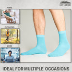 CityComfort Mens Calf Socks, Breathable Crew Socks Multipack - Pack of 6 - Get Trend