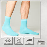 CityComfort Mens Calf Socks, Breathable Crew Socks Multipack - Pack of 6 - Get Trend