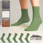 CityComfort Calf Socks for Women and Teenagers - Pack of 6 - Get Trend