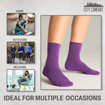 CityComfort Calf Socks for Women and Teenagers - Pack of 6 - Get Trend