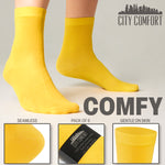 CityComfort Calf Socks for Women and Teenagers - Pack of 6 - Get Trend