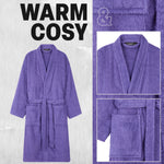 Bath Robes for Women - Absorbent Cotton Terry Towelling Bathrobe - Get Trend