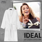 Bath Robes for Women - Absorbent Cotton Terry Towelling Bathrobe - Get Trend