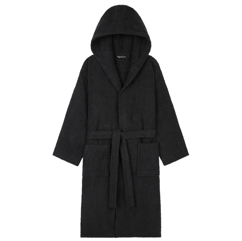 Hooded Bath Robes for Women - Absorbent Cotton Terry Towelling Bathrobe - Get Trend
