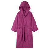 Hooded Bath Robes for Women - Absorbent Cotton Terry Towelling Bathrobe - Get Trend