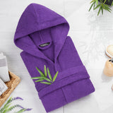 Hooded Bath Robes for Women - Absorbent Cotton Terry Towelling Bathrobe - Get Trend