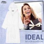 Hooded Bath Robes for Women - Absorbent Cotton Terry Towelling Bathrobe - Get Trend