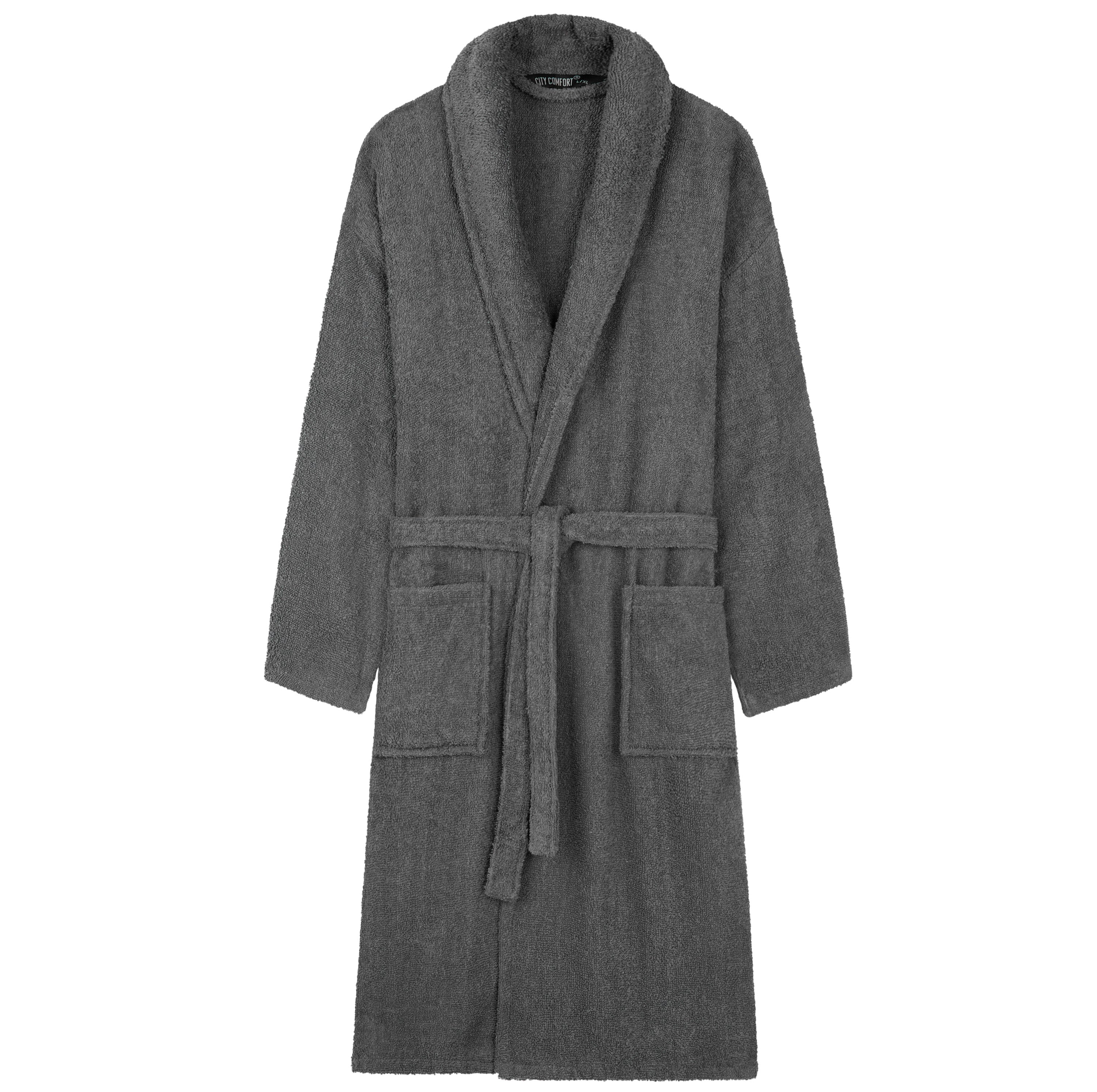 Bath Robes for Men - Absorbent Cotton Terry Towelling Bathrobe - Get Trend