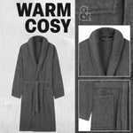 Bath Robes for Men - Absorbent Cotton Terry Towelling Bathrobe - Get Trend