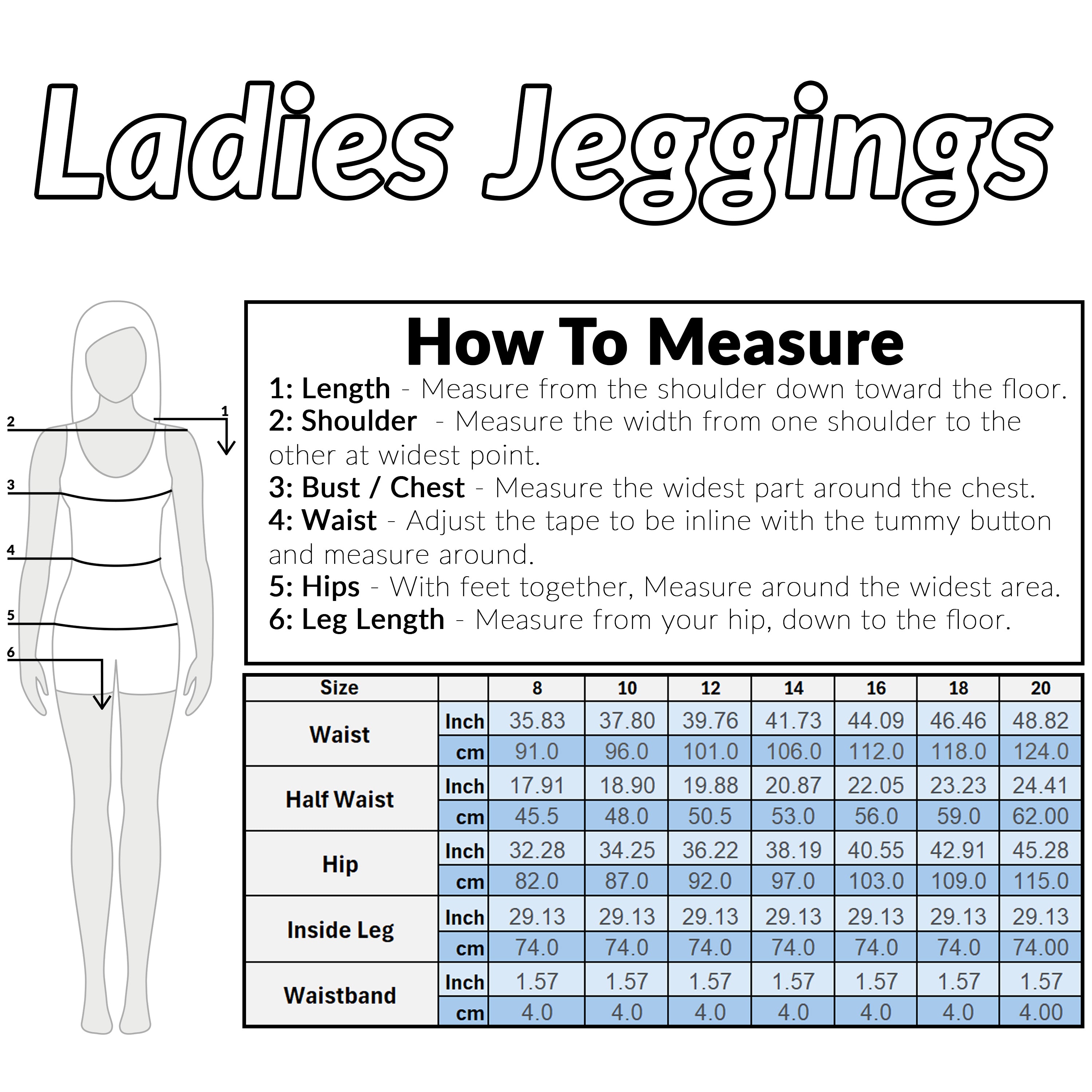 CityComfort Womens Jegging Jeans, High Waisted Stretchy Denim Leggings - Get Trend