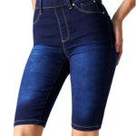 CityComfort Shorts - Jegging Denim Shorts for Women Knee Length - Get Trend