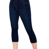 CityComfort Womens Cropped Jegging Jeans, 3/4 Length High Waist Denim Leggings