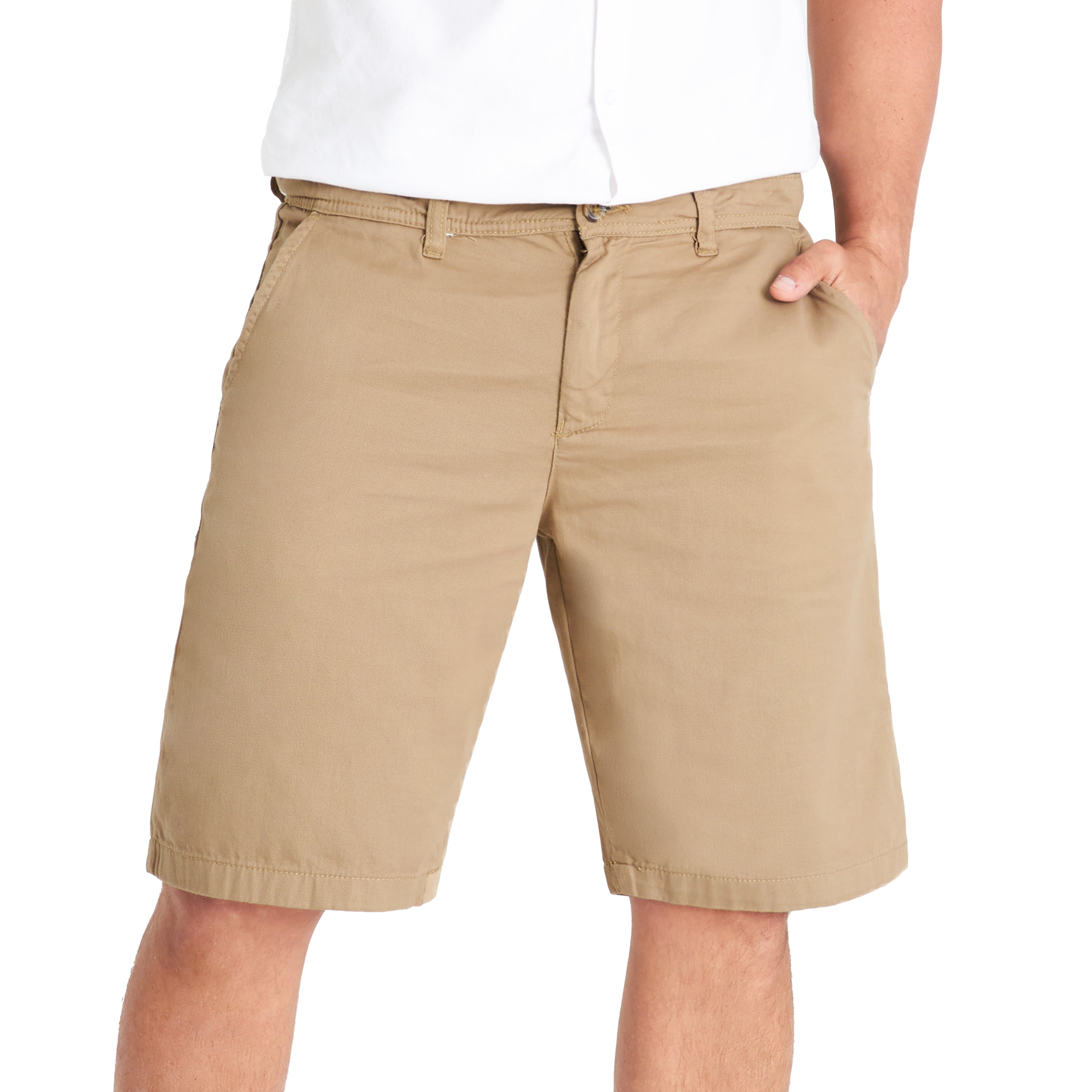 CityComfort Mens Shorts with Pockets 100% Cotton Chino Shorts - Get Trend