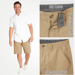 CityComfort Mens Shorts with Pockets 100% Cotton Chino Shorts - Get Trend