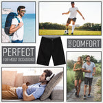 CityComfort Mens Shorts with Pockets 100% Cotton Chino Shorts - Get Trend