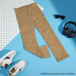 CityComfort Boys Chino Trousers with Front and Back Pockets, Adjustable Waist - Get Trend