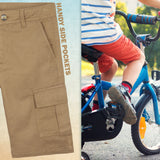 CityComfort Boys Cargo Shorts with Pockets, Breathable Cotton Summer Shorts - Get Trend