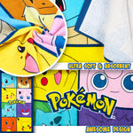 Pokemon Towel Kids Teens Super Soft Absorbent Anime Bath Shower Swimming Beach Towel 100% Cotton Pikachu Gengar Eeevee Holiday Essentials 140x70cm - Get Trend