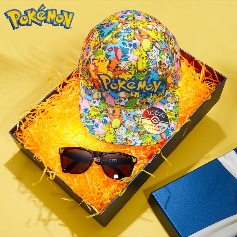 Pokemon Baseball Cap & Sunglasses Set for Kids, Summer Accessories for Kids