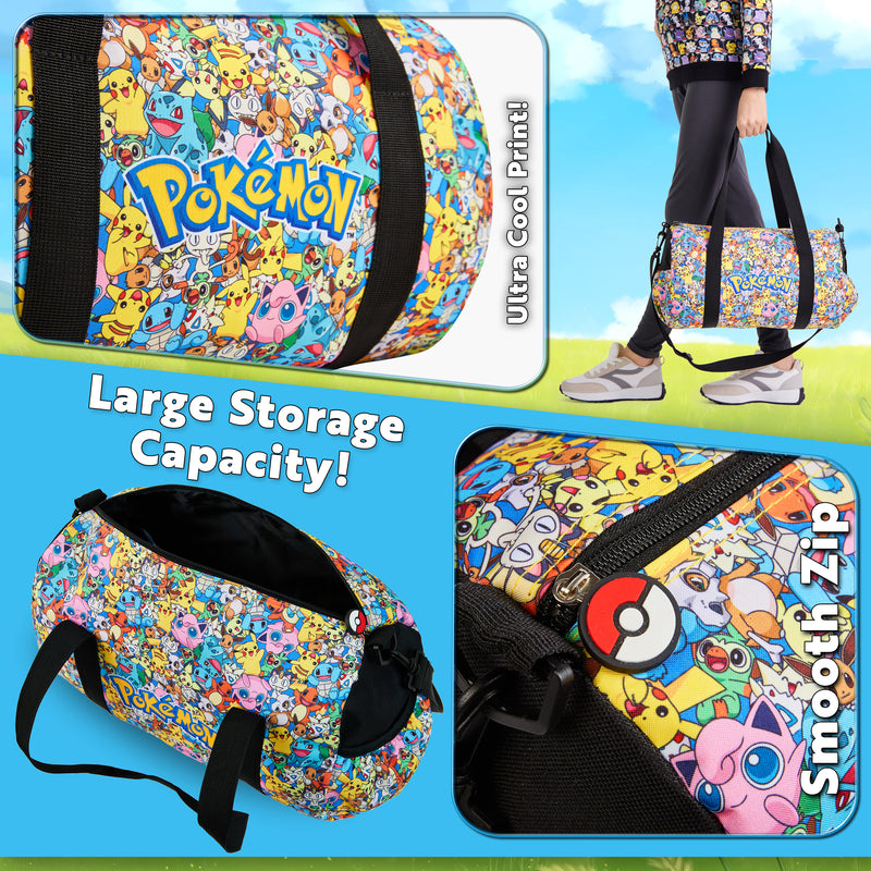 Pokemon Duffle Bag for Kids, Gym Bag or Travel Duffle Bag for Kids - Get Trend