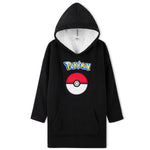 Pokemon Fleece Hoodie Blanket for Kids and Teenagers - Black - Get Trend