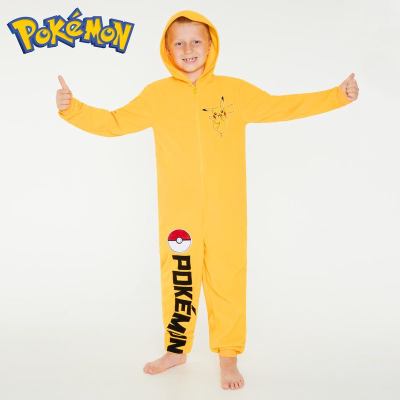 Pokemon Fleece Onesie for Boys  - Pokemon Comfy Loungewear
