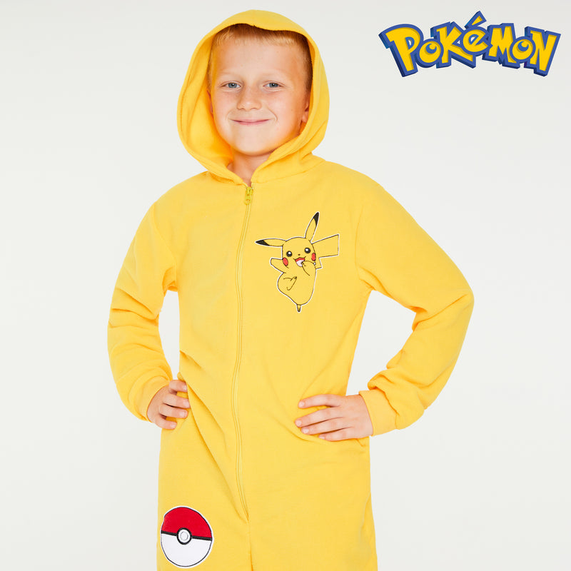 Pokemon Fleece Onesie for Boys  - Pokemon Comfy Loungewear - Get Trend