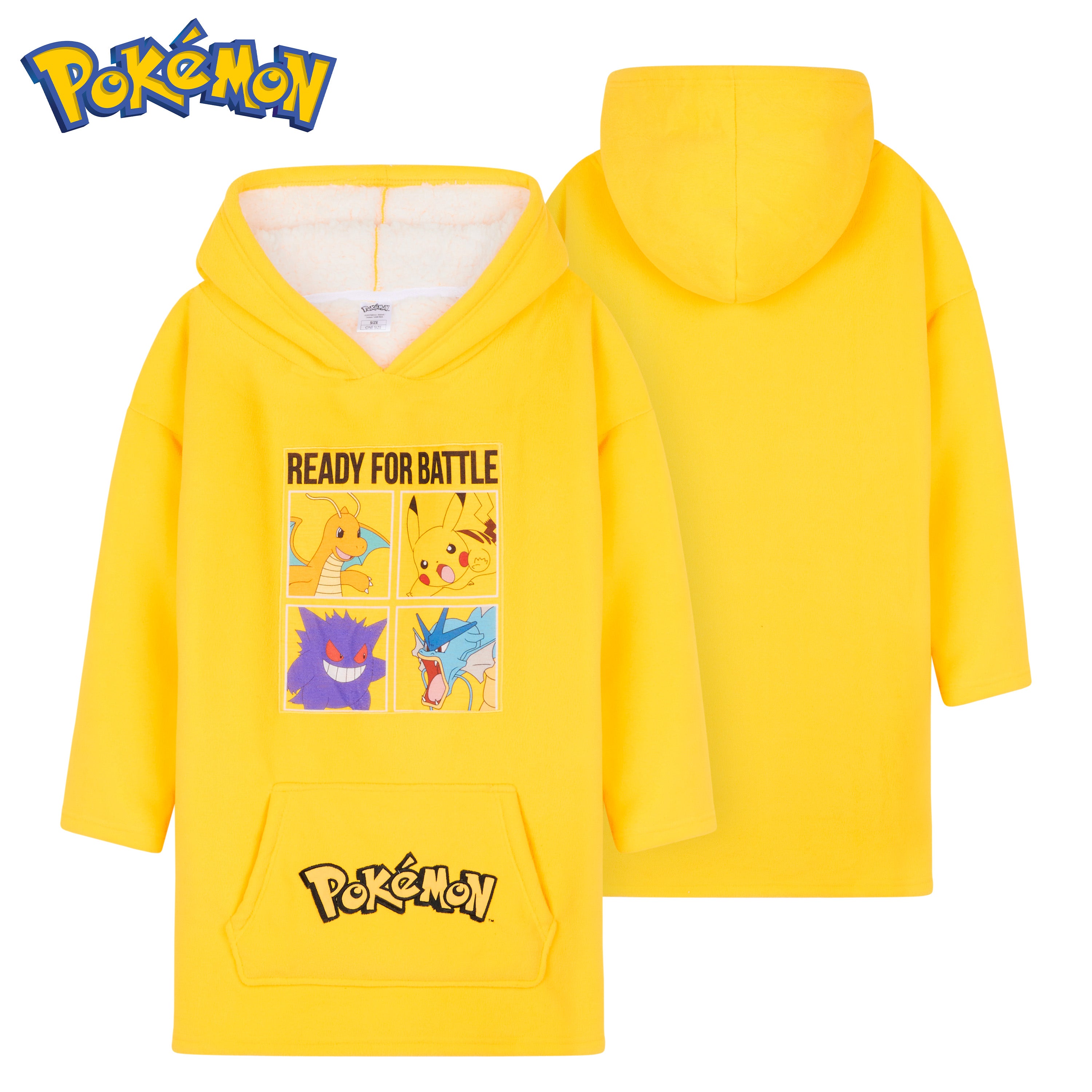 Pokemon Fleece Hoodie Blanket for Kids and Teenagers - Get Trend