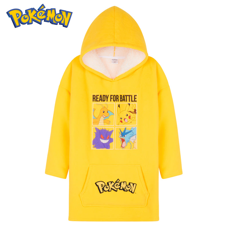 Pokemon Fleece Hoodie Blanket for Kids and Teenagers