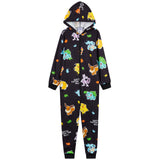 Pokemon Fleece Onesie for Boys Warm Hooded Onesie for Kids Teenagers 4-14 Years Kids PJs Comfy Loungewear - Boys Gifts - Get Trend