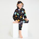 Pokemon Fleece Onesie for Boys Warm Hooded Onesie for Kids Teenagers 4-14 Years Kids PJs Comfy Loungewear - Boys Gifts - Get Trend