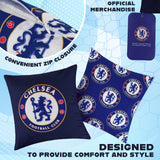 Chelsea F.C. Square Cushion Covers, 39 x 39cm Cushion Cover Pack of 2 Gifts