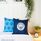 Manchester City F.C. Square Cushion Covers, 39 x 39cm Cushion Cover Pack of 2