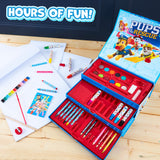 PAW PATROL Art Set Kids Colouring Pencils Felt Tip Pens Crayons Paints Stationery Crafts Boys Girls Art Supplies Preschool Travel 40 Plus Pcs Gift Set (Multicolor) - Get Trend