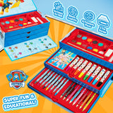 PAW PATROL Art Set Kids Colouring Pencils Felt Tip Pens Crayons Paints Stationery Crafts Boys Girls Art Supplies Preschool Travel 40 Plus Pcs Gift Set (Multicolor) - Get Trend