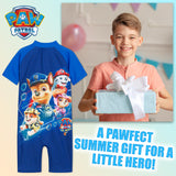 Paw Patrol Swimming Costume Boys Swimsuit All in One Short Sleeve